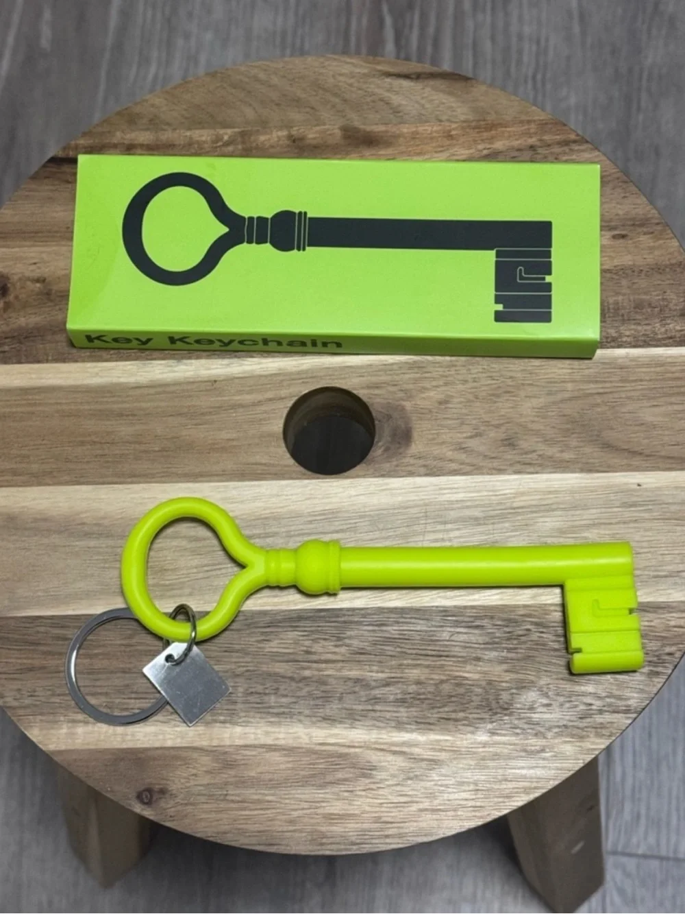 NWT Areaware x Harry Allen Reality Series Italian Church Key Keychain Chartreuse